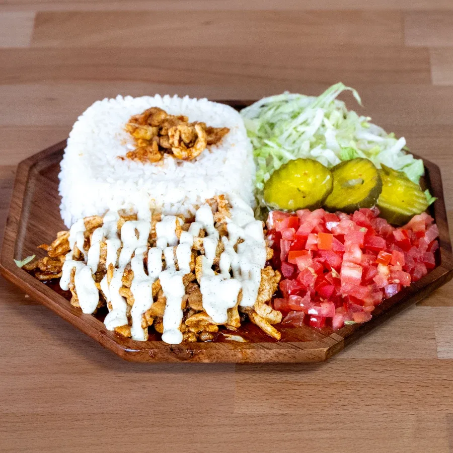 Chicken over rice